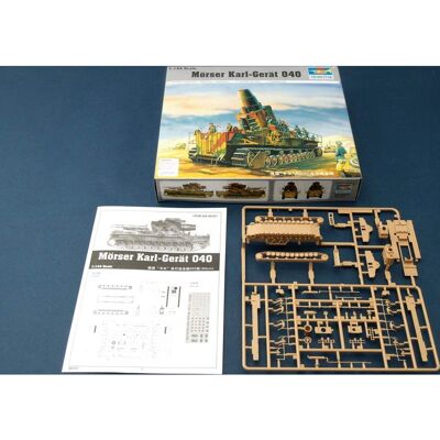 Trumpeter Morser Karl-Gerat 040/041 Modelbouwkit - 1:144 Trumpeter Morser Karl-Gerat 040/041 Modelbouwkit - 1:144