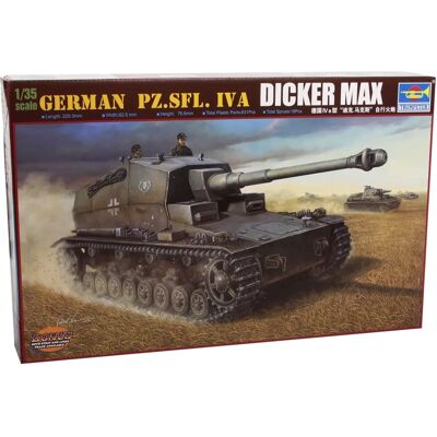 Trumpeter Kit modellistico militare tedesco Pz.Sfl IVa Dicker Max 1/35 Trumpeter Kit modellistico militare tedesco Pz.Sfl IVa Dicker Max 1/35