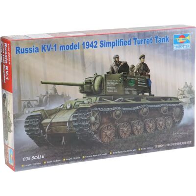 Trumpeter KV-1 Modell 1942 Vereinfachtes Türmchen - Militärfahrzeugbausatz Trumpeter KV-1 Modell 1942 Vereinfachtes Türmchen - Militärfahrzeugbausatz