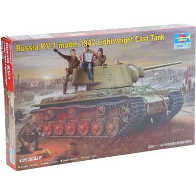Trumpeter KV-1 1942 Lightweight Tank Model - Scale 1:35 Trumpeter KV-1 1942 Lightweight Tank Model - Scale 1:35