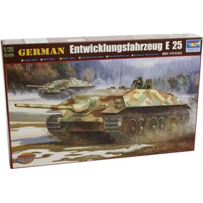 Trumpeter German E-25 Tank Model Kit - 1/35 Scale Military Model Trumpeter German E-25 Tank Model Kit - 1/35 Scale Military Model