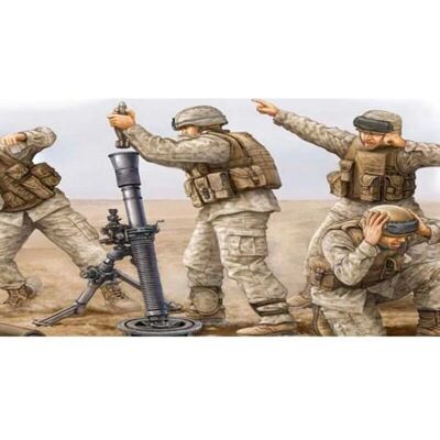 Trumpeter USMC M252 Mortar Crew Modellfigurák - 1:35 Méretarány Trumpeter USMC M252 Mortar Crew Modellfigurák - 1:35 Méretarány