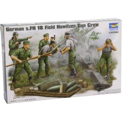 Figurines allemandes WWII s.FH Obusier de campagne - Modeles Figurines allemandes WWII s.FH Obusier de campagne - Modeles