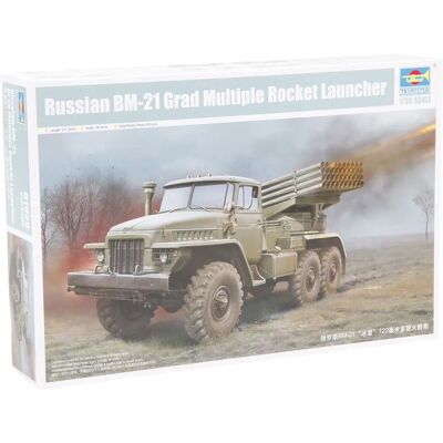 Trumpeter Russische BM-21 Grad Raketlanceerder - 1:35 Trumpeter Russische BM-21 Grad Raketlanceerder - 1:35