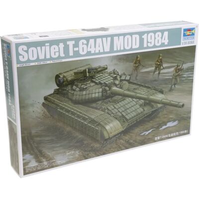 Trumpeter Sovjet T-64AV MOD 1984 Legermodel - 1:35 Trumpeter Sovjet T-64AV MOD 1984 Legermodel - 1:35