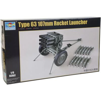 Trumpeter PLA Type 63 107mm Raketlancer - Model Kit - Militair Trumpeter PLA Type 63 107mm Raketlancer - Model Kit - Militair