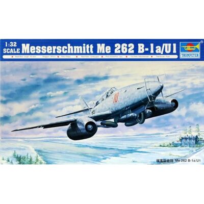 Trumpeter 1:32 Kit de avión Messerschmitt ME 262 B-1A / U1 Trumpeter 1:32 Kit de avión Messerschmitt ME 262 B-1A / U1