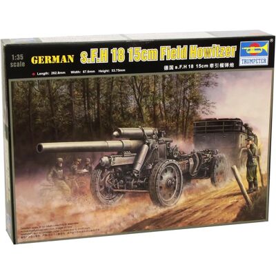 Trumpeter 1:35 Military Model Kit - German S.FH 18 Field Howitzer Trumpeter 1:35 Military Model Kit - German S.FH 18 Field Howitzer