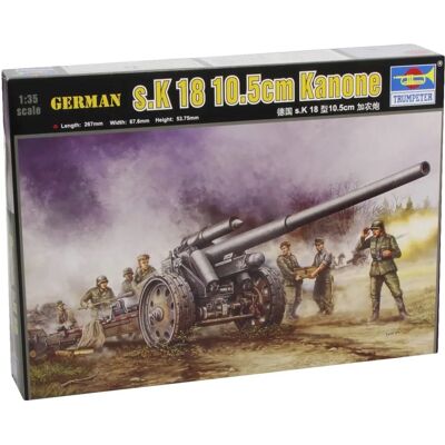Trumpeter Niemiecki 10cm K.18 Kanony Model - Model Militarne Trumpeter Niemiecki 10cm K.18 Kanony Model - Model Militarne