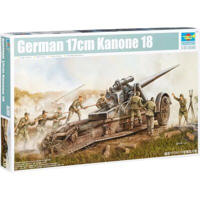 Trumpeter Échelle 1/35 Canone Allemand 17cm 18 Arme Modèle Kit Trumpeter Échelle 1/35 Canone Allemand 17cm 18 Arme Modèle Kit