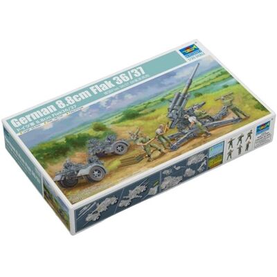 Trumpeter 8.8cm FlaK 36/37 WWII Modell - 1:35 Trumpeter 8.8cm FlaK 36/37 WWII Modell - 1:35