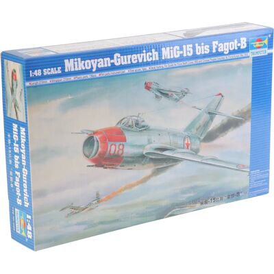 Maquette d'avion Mikoyan MiG-15 bis Fagot-B - 1/48 - Trumpeter - Publicité Maquette d'avion Mikoyan MiG-15 bis Fagot-B - 1/48 - Trumpeter - Publicité
