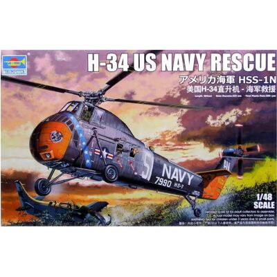 Trumpeter H-34 US NAVY RESCUE Model Kit - 1:48 Scale Trumpeter H-34 US NAVY RESCUE Model Kit - 1:48 Scale