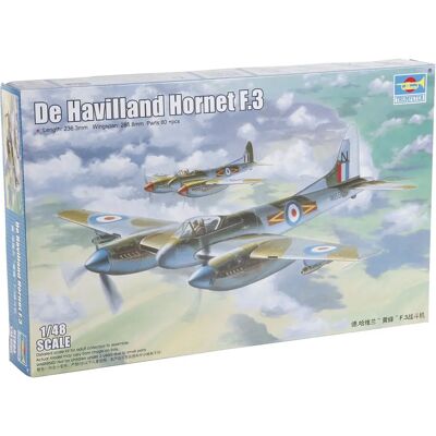 Trumpeter De Havilland Hornet F.3 1:48 Vliegtuigmodel - Bouwdoos Trumpeter De Havilland Hornet F.3 1:48 Vliegtuigmodel - Bouwdoos