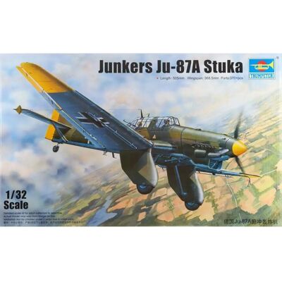 Kit modellino JU-87A Stuka Trumpeter - Scala 1:32 - Modello di aereo Kit modellino JU-87A Stuka Trumpeter - Scala 1:32 - Modello di aereo