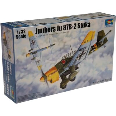 Kit Maquette d'Avion JU-87B-2 Stuka - Échelle 1/32 - Publicité Kit Maquette d'Avion JU-87B-2 Stuka - Échelle 1/32 - Publicité