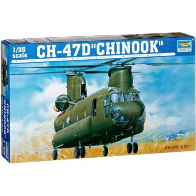 Kit de modèle d'hélicoptère Boeing CH-47D Chinook - Échelle 1:35 - Publicité Kit de modèle d'hélicoptère Boeing CH-47D Chinook - Échelle 1:35 - Publicité