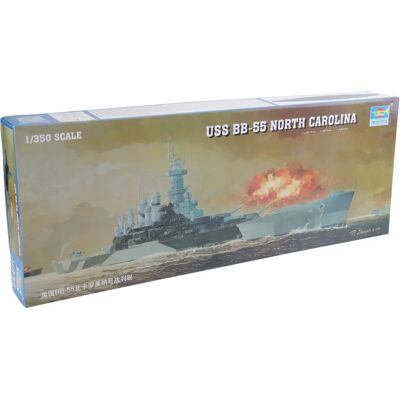 Trumpeter USS NORTH CAROLINA BB-55 Ship Model Kit - 1:350 - Battleship Trumpeter USS NORTH CAROLINA BB-55 Ship Model Kit - 1:350 - Battleship