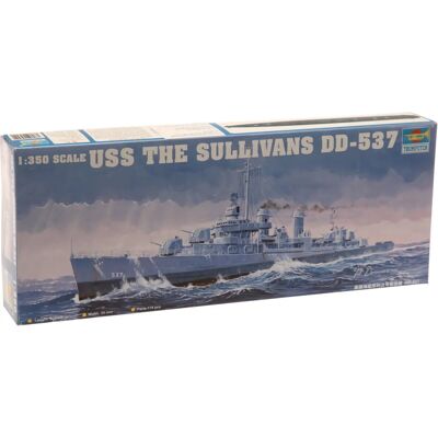 Trumpeter USS Sullivans DD-537 Ship Model Kit - 1:350 Scale Trumpeter USS Sullivans DD-537 Ship Model Kit - 1:350 Scale