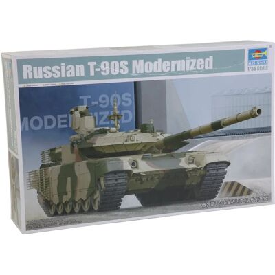 Trumpeter T-90S Gemoderniseerd Militair Model - 1:35 Trumpeter T-90S Gemoderniseerd Militair Model - 1:35