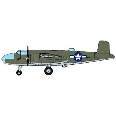 Kit de Modelo B25 de Trumpeter - Escala 1:350 Kit de Modelo B25 de Trumpeter - Escala 1:350