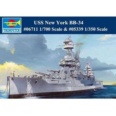 Maquette de bateau USS New York BB-34 Trumpeter - Échelle 1/700 - Publicité Maquette de bateau USS New York BB-34 Trumpeter - Échelle 1/700 - Publicité