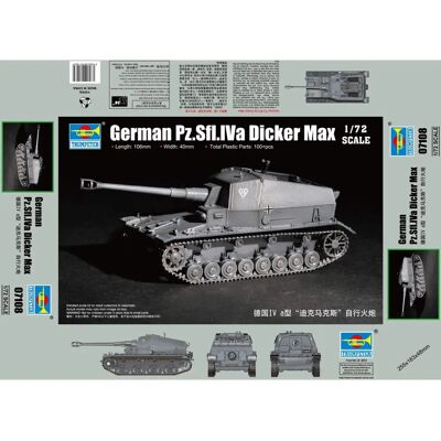 Trumpeter PZ.SFL.IVA DICKER MAX 1/72 Militärmodell Trumpeter PZ.SFL.IVA DICKER MAX 1/72 Militärmodell