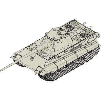 Kit de modelo militar alemán E-50 en escala 1:72 - Trumpeter Kit de modelo militar alemán E-50 en escala 1:72 - Trumpeter
