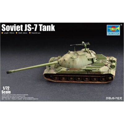 Kit Modèle Char JS-7 Soviétique - Échelle 1/72 - Publicité Kit Modèle Char JS-7 Soviétique - Échelle 1/72 - Publicité
