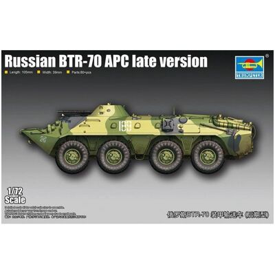 Trumpeter Szovjet BTR-70 APC Késő - Katonai makett - 1:72 Trumpeter Szovjet BTR-70 APC Késő - Katonai makett - 1:72
