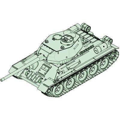 Trumpeter Szovjet T-34/85 Modellkészlet - 1:72 Méretarány katonai figurákhoz Trumpeter Szovjet T-34/85 Modellkészlet - 1:72 Méretarány katonai figurákhoz