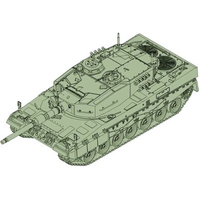 Trumpeter Leopard 2A4 Tankmodell - Méretarány 1/72 Trumpeter Leopard 2A4 Tankmodell - Méretarány 1/72