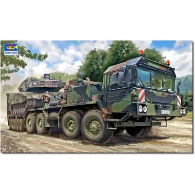Trumpeter Slt-56 Traktor és 56t félpótkocsi - Katonai modellkészlet Trumpeter Slt-56 Traktor és 56t félpótkocsi - Katonai modellkészlet