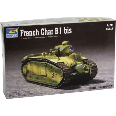 Trumpeter French Char B1 1:72 Military Model Kit - Scale 1:72 Trumpeter French Char B1 1:72 Military Model Kit - Scale 1:72