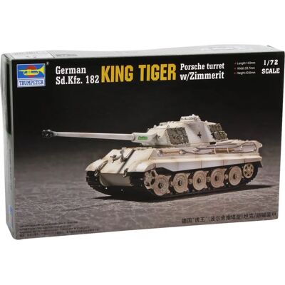 Trumpeter King Tiger Porsche Tårn 1:72 Militärmodell Trumpeter King Tiger Porsche Tårn 1:72 Militärmodell