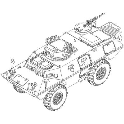 Trumpeter M706 Commando Armored Car - Military Model Kit Trumpeter M706 Commando Armored Car - Military Model Kit