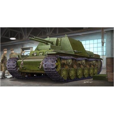Kit Modèle KV-7 Soviétique - 1/35 Véhicule Militaire - Publicité Kit Modèle KV-7 Soviétique - 1/35 Véhicule Militaire - Publicité