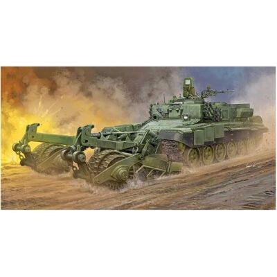 Maqueta Vehículo blindado de remoción de minas BMR-3 soviético 1:35 Maqueta Vehículo blindado de remoción de minas BMR-3 soviético 1:35