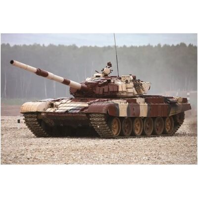 Kit Modèle Militaire Russe T-72B1 - Échelle 1/35 - Publicité Kit Modèle Militaire Russe T-72B1 - Échelle 1/35 - Publicité