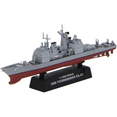 Easy Model USS CG-47 Ticonderoga Kreuzer Miniaturflugzeug - 1/1250 Easy Model USS CG-47 Ticonderoga Kreuzer Miniaturflugzeug - 1/1250
