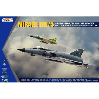 Kit Maquette Mirage IIIE / V Amérique du Sud - Kinetic - 1:48 - Publicité Kit Maquette Mirage IIIE / V Amérique du Sud - Kinetic - 1:48 - Publicité