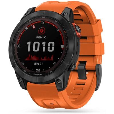 Bracelet Garmin Fenix 3/5X/3HR/5X Plus/6X/6X Pro/7X Orange - Montre connectée Bracelet Garmin Fenix 3/5X/3HR/5X Plus/6X/6X Pro/7X Orange - Montre connectée