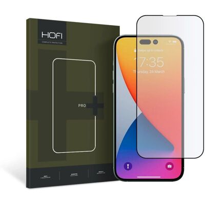 Hofi iPhone 14 Pro Hartglas Glass Pro+ - Schwarz Hofi iPhone 14 Pro Hartglas Glass Pro+ - Schwarz