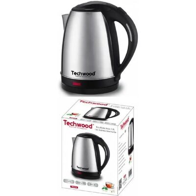 Techwood Bouilloire Inox 1,8L Sans Fil - Bouilloire - Publicité Techwood Bouilloire Inox 1,8L Sans Fil - Bouilloire - Publicité