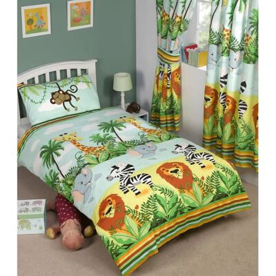 Price Right Home Jungle-Tastic Junior Duvet Cover Set - Kids Bedding Accessories Price Right Home Jungle-Tastic Junior Duvet Cover Set - Kids Bedding Accessories
