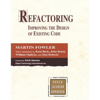 Livre de Refactoring de Martin Fowler - Améliorer la Conception du Code - Publicité Livre de Refactoring de Martin Fowler - Améliorer la Conception du Code - Publicité