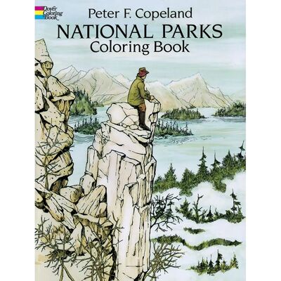 Dover Publications Livre de Colorier Parcs Nationaux - Trésor de 50 Parcs Américains - Publicité Dover Publications Livre de Colorier Parcs Nationaux - Trésor de 50 Parcs Américains - Publicité