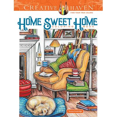 Dover Publications Livre de Colorier Home Sweet Home - Intérieurs et Jardins Colorés - Publicité Dover Publications Livre de Colorier Home Sweet Home - Intérieurs et Jardins Colorés - Publicité