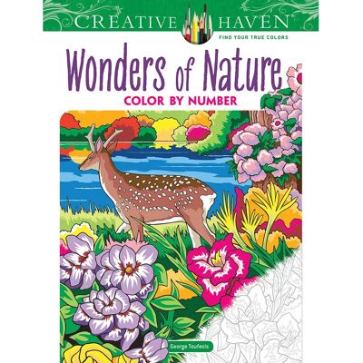 Dover Publications George Toufexis Nature Color by Number Book Dover Publications George Toufexis Nature Color by Number Book