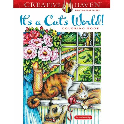 Dover Publications Creative Haven It's a Cat's World! Coloring Book - Coloring Book Dover Publications Creative Haven It's a Cat's World! Coloring Book - Coloring Book